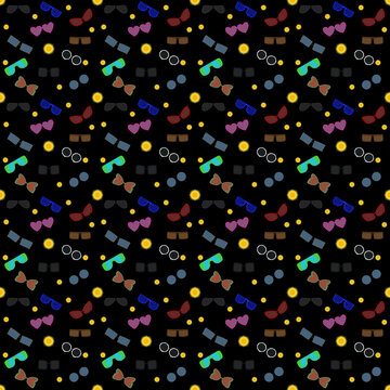 Sunglass and eyeglass seamless pattern
