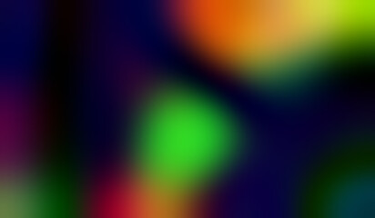 Fototapeta premium Dark Multicolor Blurred Gradient Background with Vibrant Green and Orange Glow