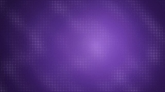 Abstract Purple Halftone Motion Background With Animated Glowing Dots Matrix Gradient Texture Wave Effect Loop