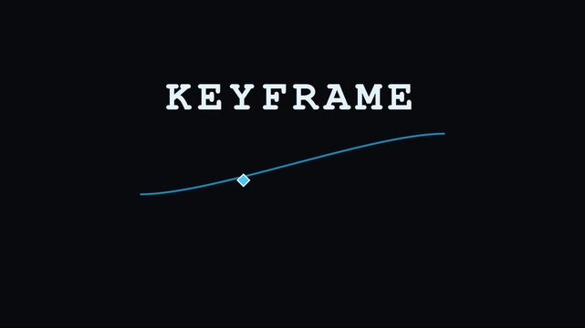 Keyframe animation motion path for digital and motion 4k