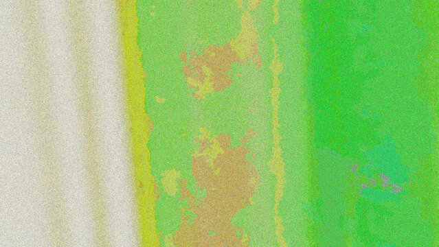 Abstract vertical green and yellow noise grain grunge fabric texture background for modern art poster design template