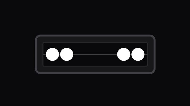 Minimalist digital abacus interface animation with moving spheres for educational tech and math concepts 4k