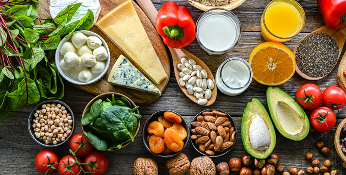 Food products recommended for osteoporosis and healthy bones