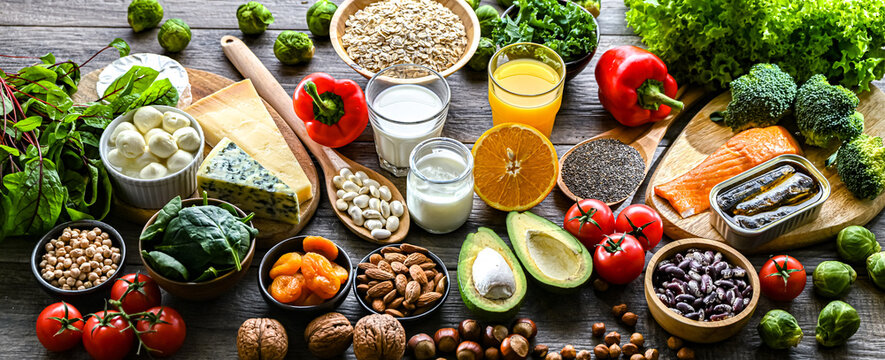 Food products recommended for osteoporosis and healthy bones
