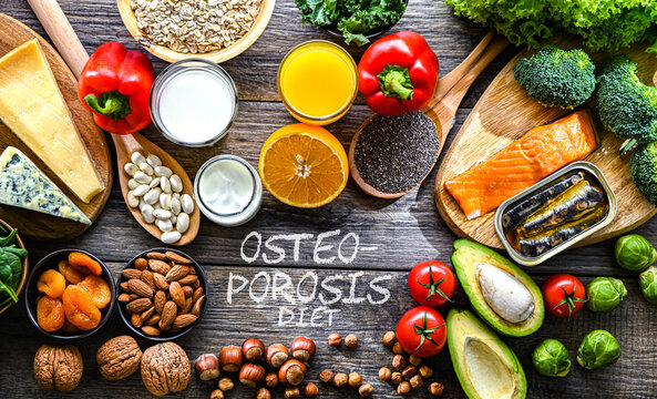 Food products recommended for osteoporosis and healthy bones