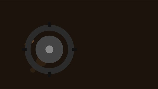 Minimalist loading spinner animation with rotating circular and abstract motion 4k
