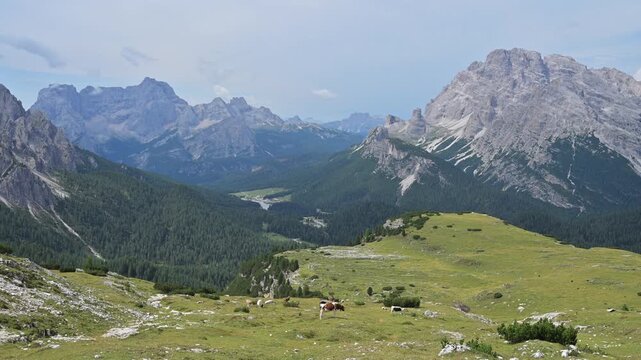 Trail around Tre Cime di Lavaredo - Dolomites, Alps, Italy