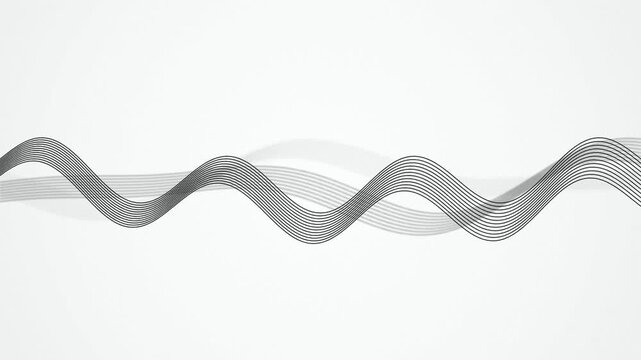 Thin parallel sound lines flow in a seamless loop