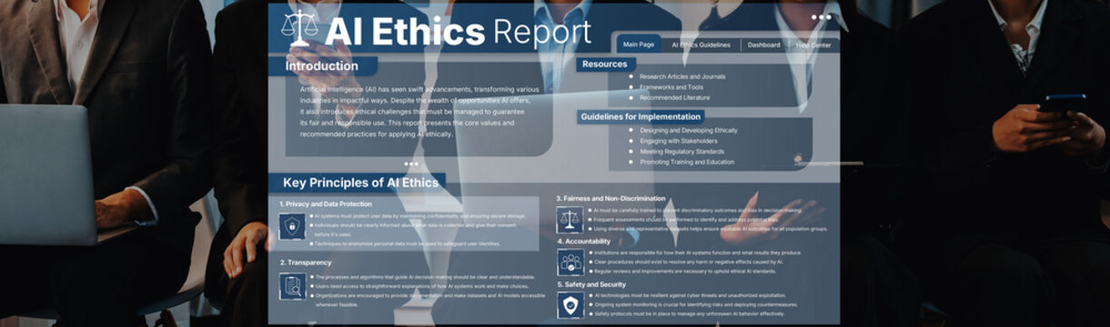 Explore a comprehensive AI ethics report featuring key principles, resources, and guidelines essential for implementing ethical practices in business and technology sectors. Trope