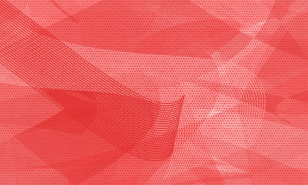 Abstract red fabric texture background, flowing textile mesh pattern, elegant crimson silk waves for luxury design backdrops