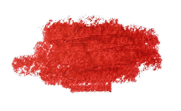 Red paint brush stroke creating textured background