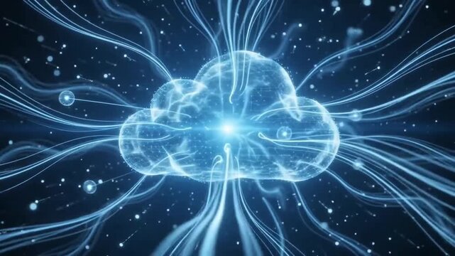 Futuristic cloud computing network AIzaSyAwyVgEvP5da-2JkZi2lUjOIXkrlyqbm94 digital data transmission background