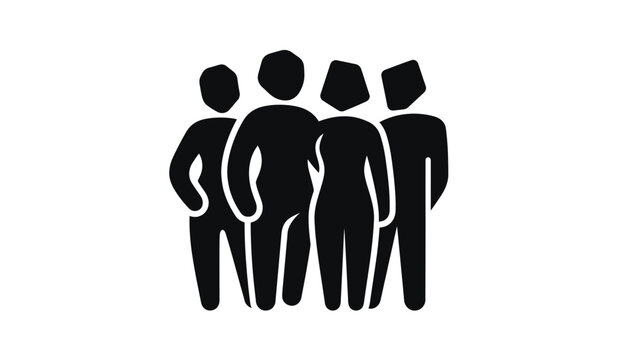Diversity Unity People Symbols Vector Icon Collection for Social Inclusion