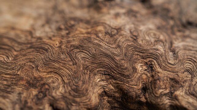 Burl wood texture with swirling grain patterns and natural rustic surface.