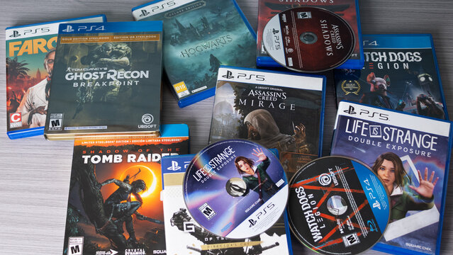 PlayStation video game collection; protest against the disappearance of the physical format. August 23, 2026 Mexico City