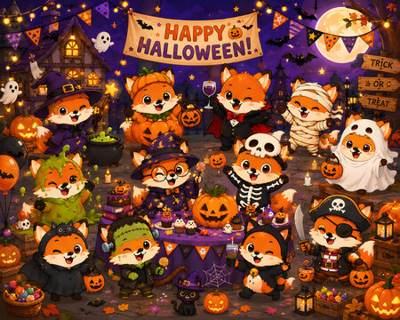 Whimsical Fox Halloween Festival