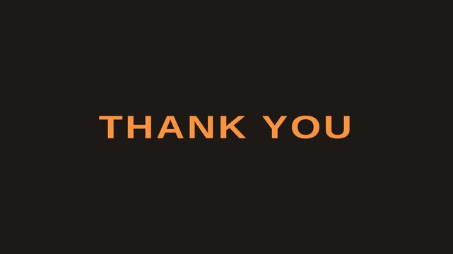 Motion Thank You Text Video with Dynamic Animation for Appreciation and Gratitude.