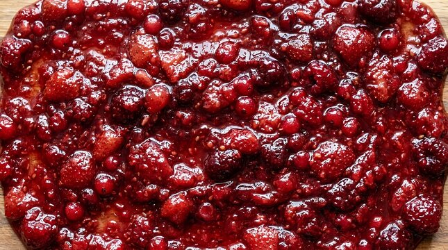 Sweet red berry preserve spread texture fruity preserve background pattern jam raspberry jam berry jam preserve texture spread fruit spread raspberry red sweet food texture glossy jelly fruit