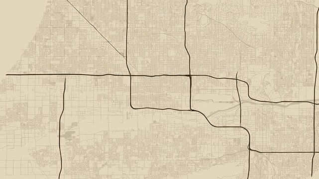 Phoenix 4K Old_map Map Animation - Urban Road Network and Infrastructure Growth