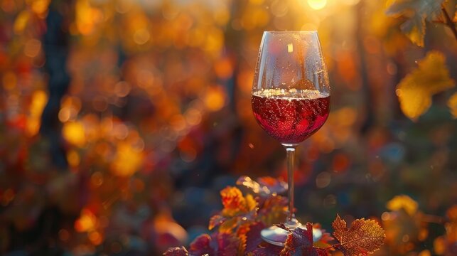 Tasting of dessert and dry port wines with terraced vineyards in autumn as the backdrop