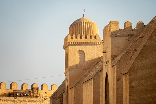 Dome on the outer wall of the Great Mosque in Kairouan, Tunisia