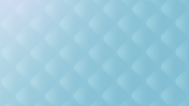 Pattern of big, rounded rhombus or diamond shapes with light effect on light blue. Abstract high resolution full frame modern, bright and vibrant tiled background.
