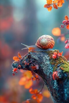 The Shell: A shelled gastropod known as a snail