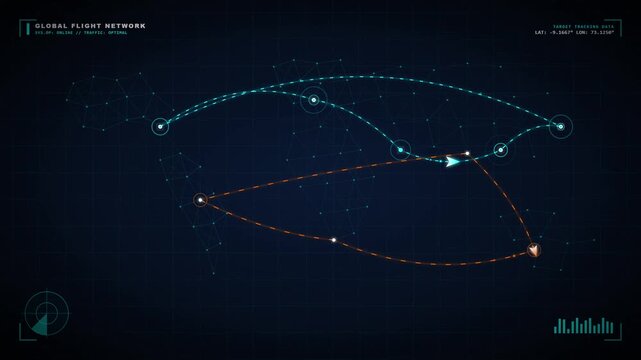 Global Digital Flight Network HUD Interface