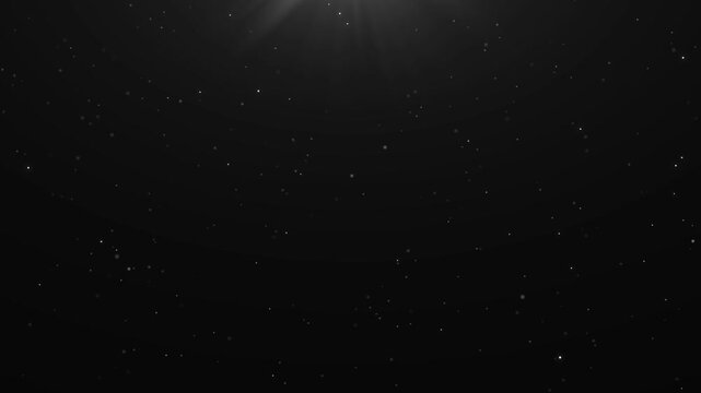 Dust particles, natural airborne specks drifting through soft volumetric light, white floating powder, subtle bokeh highlights, cinematic atmosphere, dark background, slow motion, 4k