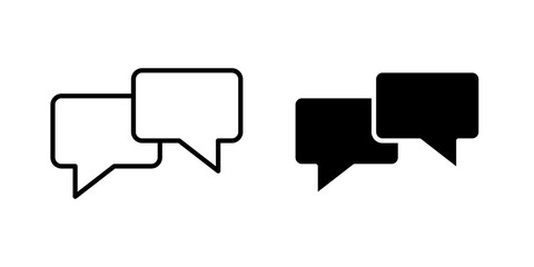 Fototapeta na wymiar Talk bubble speech icon simple drawings set. EPS10