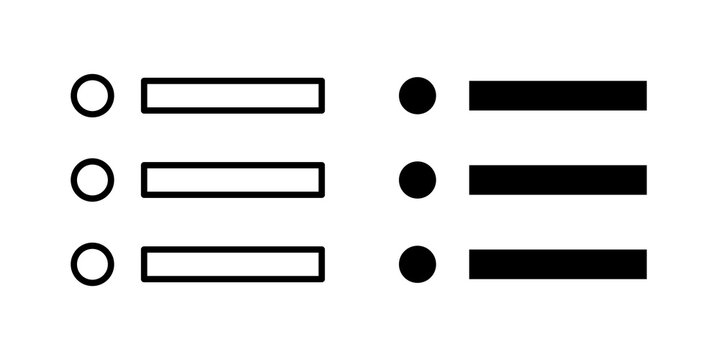 Menu icon simple drawings set. EPS10