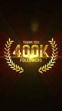  Thank You 400K Followers Golden Wreath Vertical.