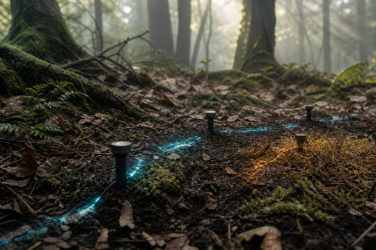 Forest Floor Moisture Sensor Network for Ecosystem Monitoring Drought Detection and Climate Resilience Research