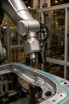 Robotic Adhesive Bead Inspection for Automated Manufacturing Quality Control Bonding Verification and Precision