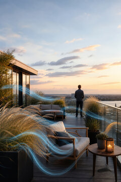 Rooftop Terrace Wind Comfort Analysis for Outdoor Hospitality Design Pedestrian Safety Building Planning and Urban