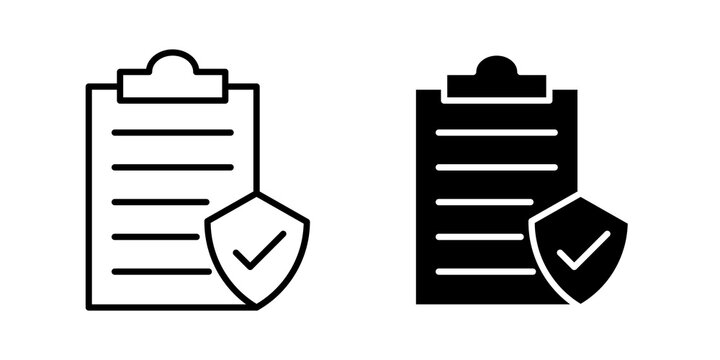 Insurance policy icon vector design series