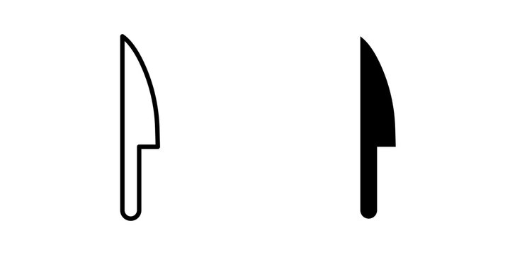 Kitchen knife icon vector design series