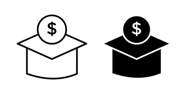 Scholarship icon vector design series
