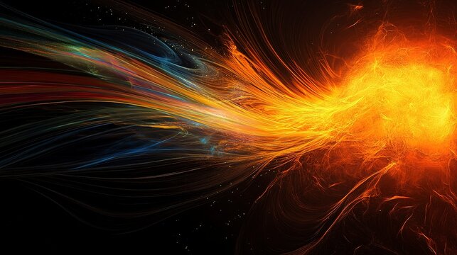A powerful coronal mass ejection erupts from the sun, striking Earth's magnetosphere with radiant waves of energy. The stunning display illuminates the dark expanse of space