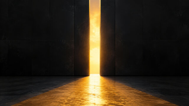 Golden Doorway Opening Into a New Era of Opportunity. Golden Era.
