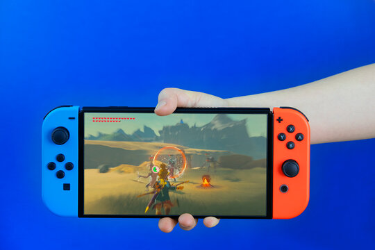 Legend Of Zelda fame on a Nintendo Switch screen.