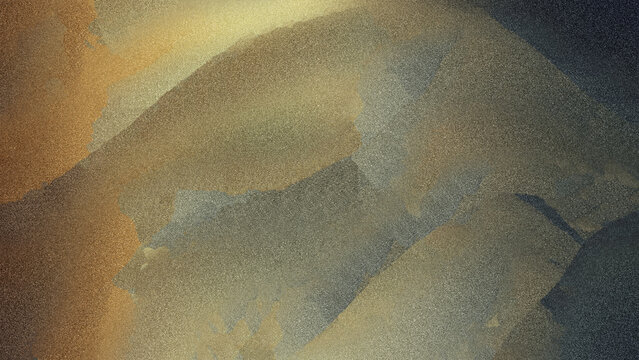 Abstract Grainy Platinum and Bronze Texture Background with Cold Grey Slate Waves