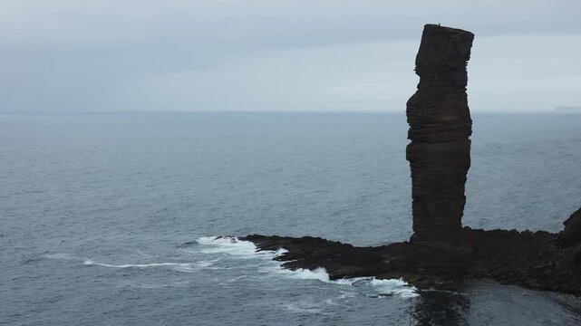 Old Man of Hoy sea stack on the island of Hoy, Orkney, Scotland