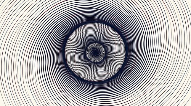 Abstract Hypnotic Spiral Pattern on Light Background