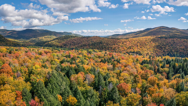 Kancamagus Highway - Autumn colors - White Mountains - New Hampshire	