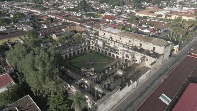 aerial view of santa clara antigua guatemala