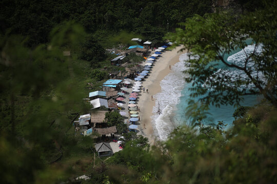 beach landscape from above