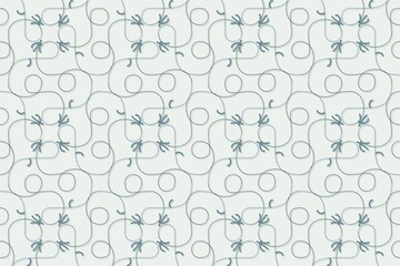 Minimal geometric pattern, pinwheel arches and circles on jade © Collorio