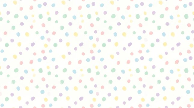 Cute Pastel Dot Pattern Minimalist Seamless Backdrop Featuring Hand Drawn Little Soft Colored Spots on White pastel spots spot dots dot pattern seamless background white soft light color colorful