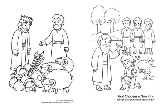 Biblical Scene Coloring Page